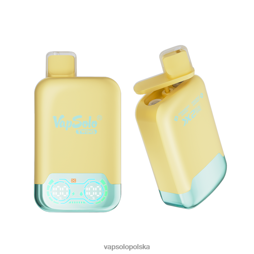 VapSolo Polska - ananas, kokos i truskawka, banan VapSolo TWINS jednorazowy waporyzator L4RX8V31