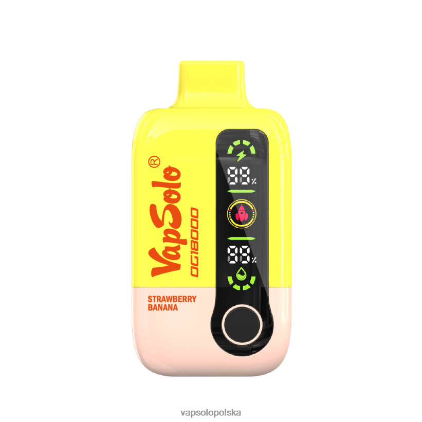 VapSolo Cena - banan truskawkowy VapSolo DG18000 jednorazowy waporyzator L4RX8V56