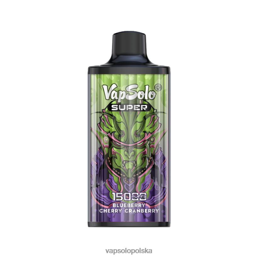 VapSolo 15K - jagoda wiśnia żurawina VapSolo SUPER jednorazowy waporyzator L4RX8V16
